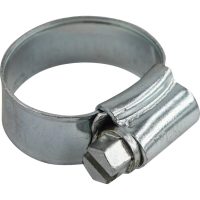 Faithfull Zinc Plated Hose Clips 18mm - 25mm Pack of 1