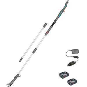 Gardena HIGHCUT 360 P4A 18v Cordless Telescopic Tree Pruner 2 x 2ah Li-ion Charger