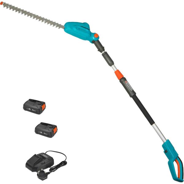 Gardena THS 42 P4A 18v Cordless Telescopic Hedge Trimmer 420mm 2 x 2.5ah Li-ion Charger