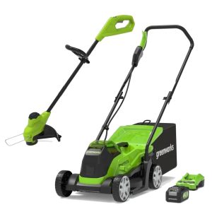 Greenworks 24V Cordless Mower GD24LM33K2 c/w Battery and Charger