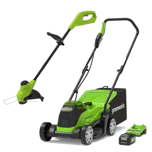 Greenworks 24V Cordless Mower GD24LM33K2 c/w Battery and Charger