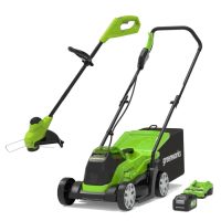 Greenworks 24V Cordless Mower GD24LM33K2 c/w Battery and Charger