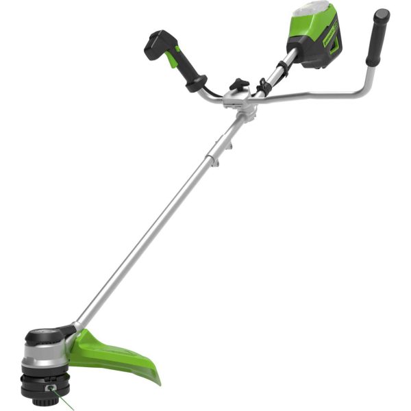 Greenworks GD60BCB 60v Cordless Brushless Grass Trimmer with Bike Handle No Batteries No Charger