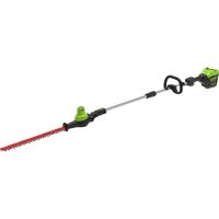 Greenworks GD60PHT51 60v Cordless Brushless Long Reach Hedge Trimmer 510mm