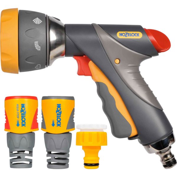 Hozelock Multi Spray Pro Gun and Plus Fittings Set