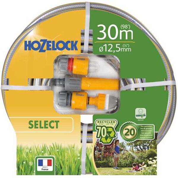 Hozelock Select Garden Hose Pipe and Fittings Set