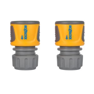 Hozelock Soft Touch Hose Pipe End Connector 1/2" / 12.5mm Pack of 2