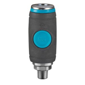 PCL PCL Standard Push Button Safety Coupling Male Thread 1/4