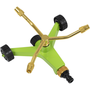 Sealey 3 Arm Brass Garden Sprinkler on Wheels