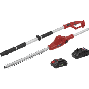 Sealey CP20VTP01 20v Cordless Telescopic Hedge Trimmer Kit 1 x 2ah Li-ion Charger
