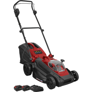Sealey CP40VLM Twin 20v Cordless Rotary Lawnmower 400mm 2 x 4ah Li-ion Charger