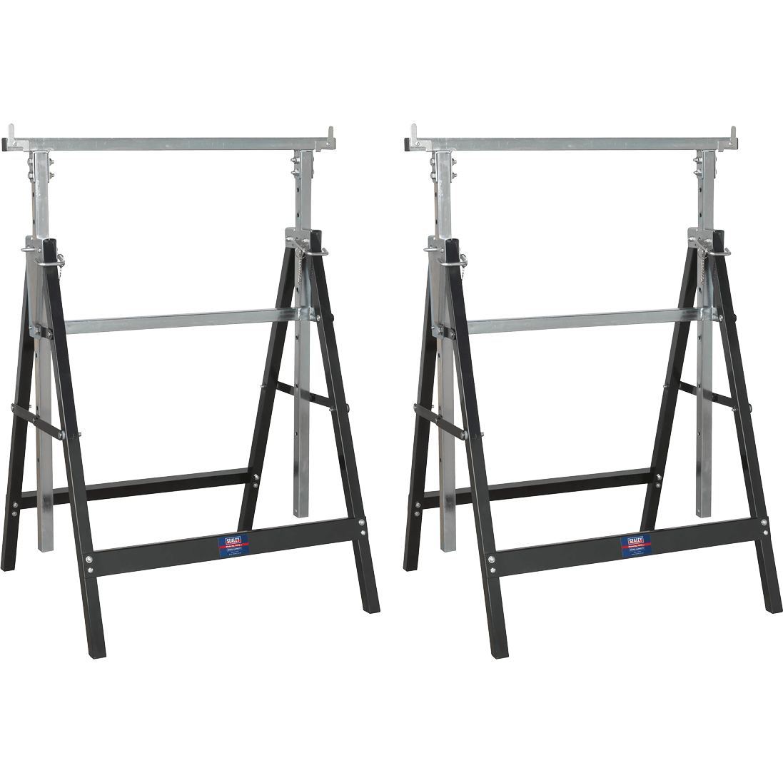 Sealey FDT32 Fold Down Telescopic Trestles Set of 2