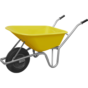 Sealey Heavy Duty Wheelbarrow 100l Yellow