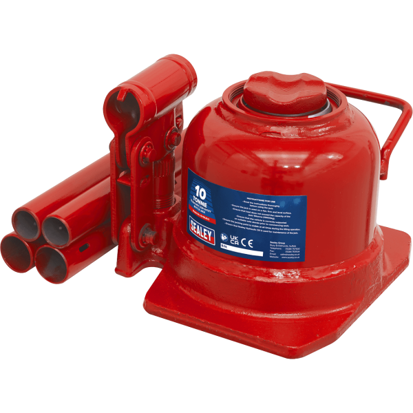 Sealey Low Entry Telescopic Bottle Jack 10 Tonne