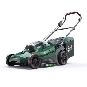 Webb Webb 20V 33cm (17") Cordless Rotary Lawnmower with 2 x 4Ah Battery & Charger