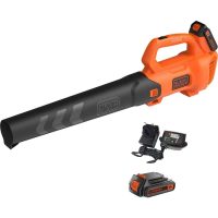 Black and Decker BCBL200L 18v Cordless Axial Garden Leaf Blower 2 x 2ah Li-ion Battery Charger
