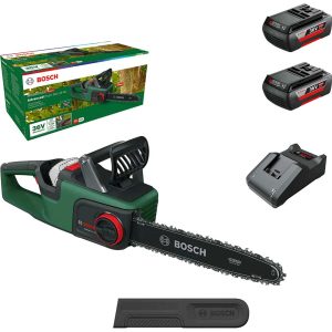 Bosch ADVANCEDCHAIN 36V-35 36v Cordless Chainsaw 350mm 2 x 2ah Li-ion Battery Charger
