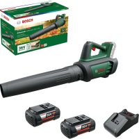 Bosch ADVANCEDLEAFBLOWER 36V-750 Brushless Garden Leaf Blower 2 x 4ah Li-ion Battery Charger