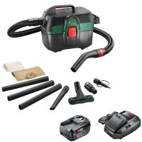 Bosch ADVANCEDVAC 18V-8 P4A 18v Cordless Portable Wet and Dry Vacuum Cleaner 8L 1 x 4ah Li-ion Battery Charger No Case