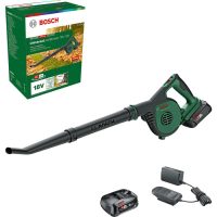 Bosch UNIVERSALLEAFBLOWER 18V-130 P4A 18v Cordless Garden Leaf and Workshop Blower 2 x 2.5ah Li-ion Battery Charger