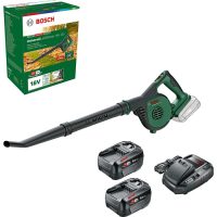 Bosch UNIVERSALLEAFBLOWER 18V-130 P4A 18v Cordless Garden Leaf and Workshop Blower 2 x 4ah Li-ion Battery Charger