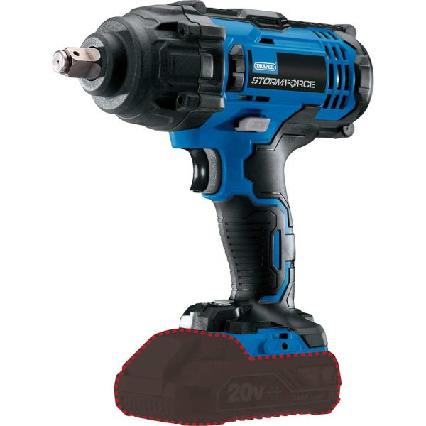 Draper CIW204SF Storm Force 20V 1/2 Drive Impact Wrench No Batteries No Battery Charger No Case