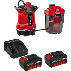Einhell GE-DP 18/25 Li 18v Cordless Dirty Water Pump 7500 l/h 2 x 4ah Li-ion Battery Charger