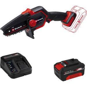 Einhell GE-PS 18/15 Li BL 18v Cordless Mini Pruning Chainsaw 130mm 1 x 4ah Li-ion Battery Charger