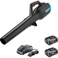 Gardena POWERJET P4A 18v Cordless Garden Leaf Blower 2 x 2.5ah Li-ion Battery Charger