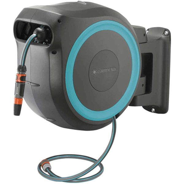 Gardena Wall Mounted Automatic Roll Up Retractable Hose Reel