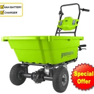 Greenworks G40GC 40V Cart c/w 6 ah Battery & Charger kit