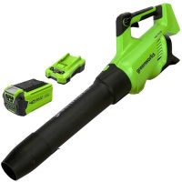 Greenworks GD40ABII 40v Cordless Axial Leaf Blower 1 x 2ah Li-ion Battery Charger