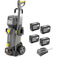Karcher HD 4/11 C BP Professional 36v Cordless Pressure Washer 150 Bar 4 x 7.5ah Li-ion Battery Charger