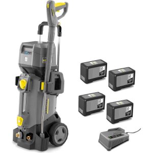 Karcher HD 4/11 C BP Professional 36v Cordless Pressure Washer 150 Bar 4 x 7.5ah Li-ion Battery Charger