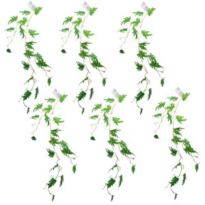 Leaf Design 6 x 100cm Artificial Hanging Trailing Philodendron Small Leaf Plant
