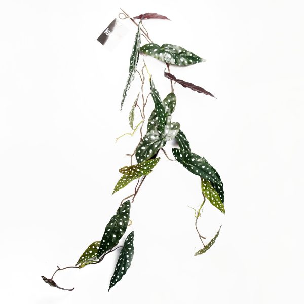 Leaf Design 6 x 110cm Artificial Hanging Trailing Begonia Maculata Spotted Plant