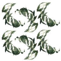 Leaf Design 6 x 110cm Artificial Hanging Trailing Dark Green Leaf Plant