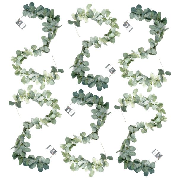 Leaf Design 6 x 150cm Artificial Hanging Trailing Evergreen Plant