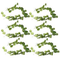 Leaf Design 6 x 180cm Artificial Hanging Trailing Devil's Ivy Plant