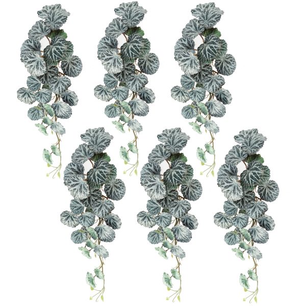 Leaf Design 6 x 50cm Artificial Trailing Begonia Plant