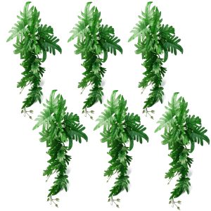 Leaf Design 6 x 50cm Artificial Trailing Philodendron Large Leaf Plant