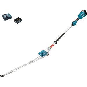 Makita DUN500W 18v LXT Cordless Pole Hedge Trimmer 500mm 2 x 5ah Li-ion Battery Charger