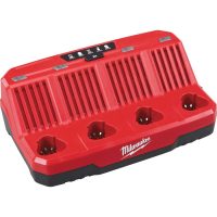 Milwaukee M12 C4 12v 4 Bay Multi Battery Charger 240v