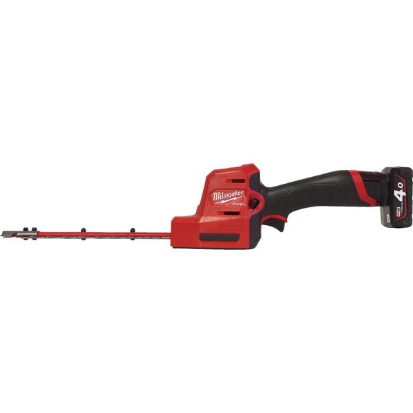 Milwaukee M12 FHT20 Fuel 12v Cordless Brushless Hedge Trimmer 200mm 2 x 4ah Li-ion Battery Charger