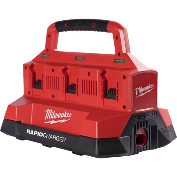Milwaukee M18 PC6 18v Cordless 6 Bay Rapid Battery Charger 240v