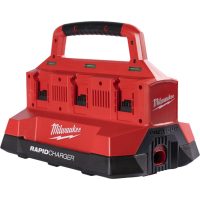Milwaukee M18 PC6 18v Cordless 6 Bay Rapid Battery Charger 240v