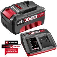 Ozito Genuine PXC 18v Cordless Li-ion Battery 4ah and Fast Charger