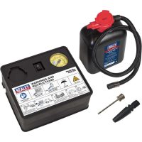 Sealey 12v Tyre Inflator and Emergency Puncture Repair Sealant Kit