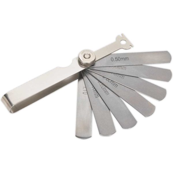 Sealey 7 Blade Spark Plug Feeler Gauge Tool Metric