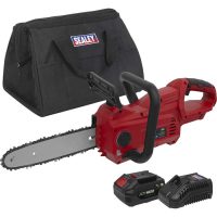 Sealey CP20VCHS 20v Cordless Chainsaw 250mm 1 x 4ah Li-ion Battery Charger Bag